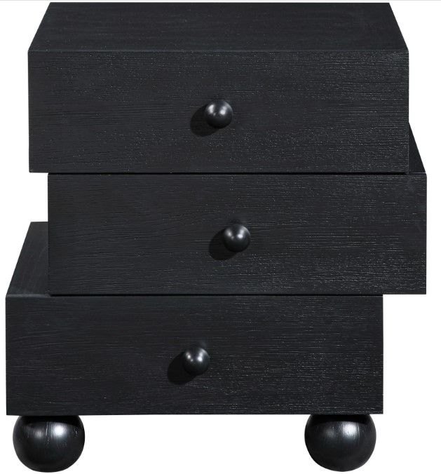 Meridian Furniture Askew Black Nightstand-1