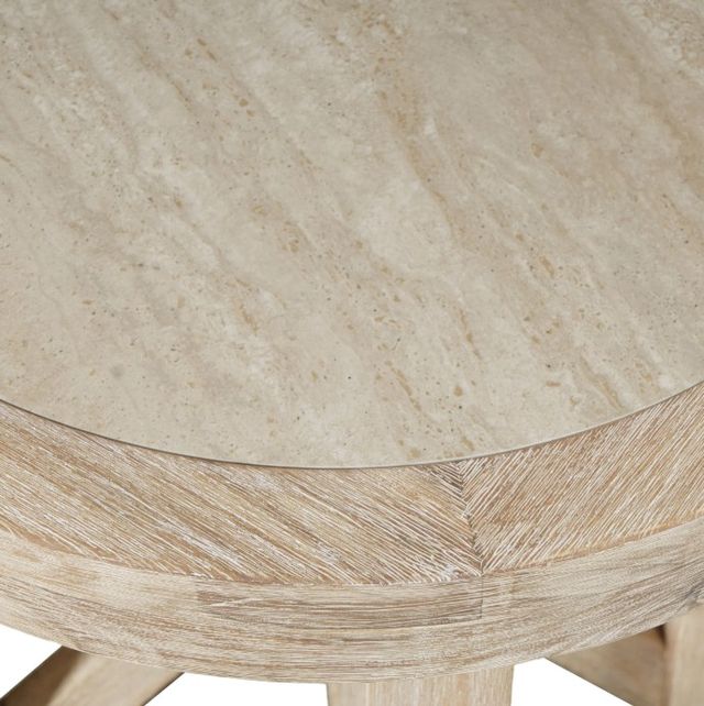 Jofran Inc. Sierrafina Almond Round End Table-3