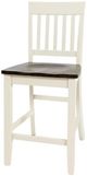 Jofran Inc. Decatur Lane Autumn Brown/White Counter Stool-2