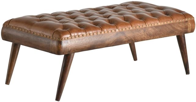 Jaipur Furniture Chaney Brown Rectangular Coffee Ottoman-0