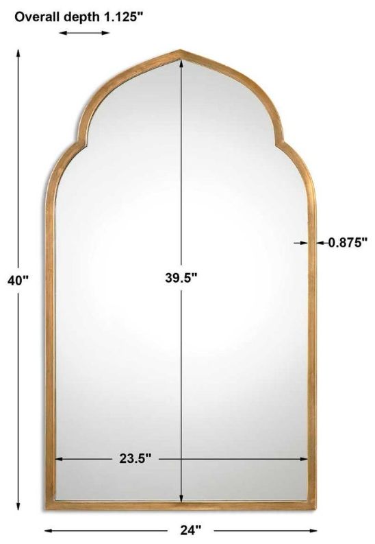 Uttermost® Kenitra Antique Gold Arch Mirror-3