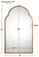 Uttermost® Kenitra Antique Gold Arch Mirror-3