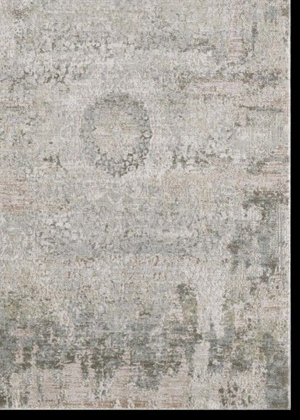 KAS Rugs Peyton Ivory Beige Medallion 5'x8' Area Rug-1