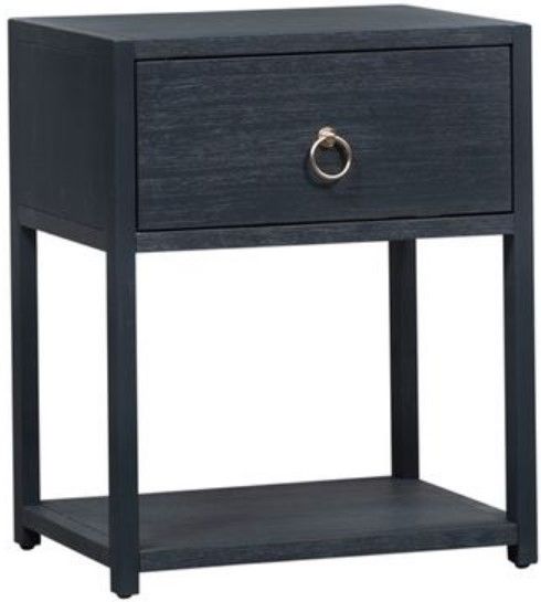Liberty Furniture Midnight Wire Brushed Denim Accent Table-1