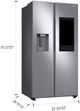 Samsung 21.5 Cu. Ft. Stainless Steel Counter Depth Side by Side Refrigerator-3