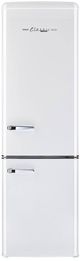 Unique Appliances 22" 10 Cu. Ft. Marshmallow White Off-Grid Solar DC Bottom Freezer Refrigerator-0