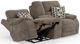 iAmerica Bonnie Mushroom Zero Gravity Layflat Power Reclining Console Loveseat with Heat and Massage-3