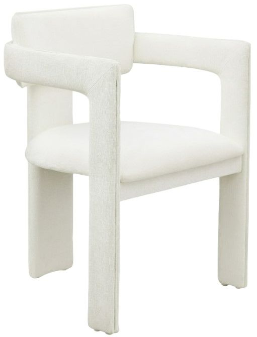 Meridian Furniture Brenda Cream Upholstered Dining Chair-0