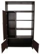 Michael Amini® 21 Cosmopolitan™ Pebble Grain Taupe/Umber Left Bookcase-1