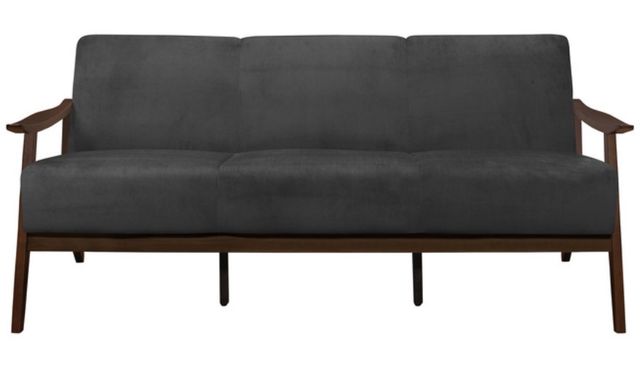 Homelegance® Carlson Dark Gray/Dark Walnut Sofa-1