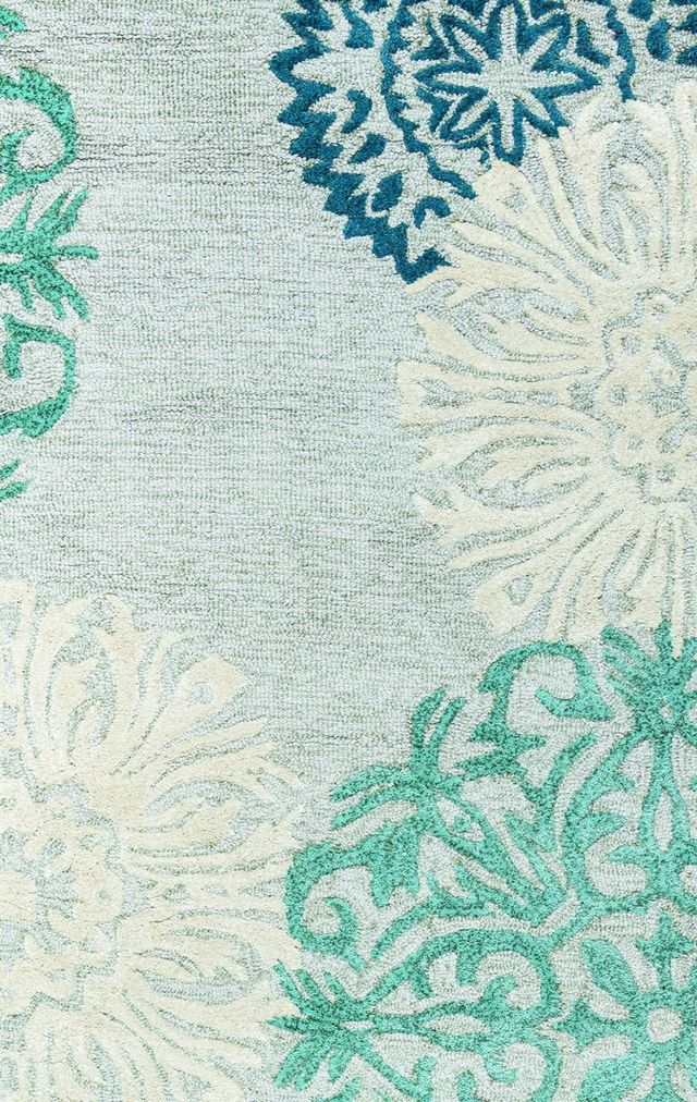Rizzy Home Dimension Blue 2'6" x 8' Runner Rug-2