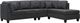 Titus Furniture Charcoal Reversible Chaise Sectional Sofa-0