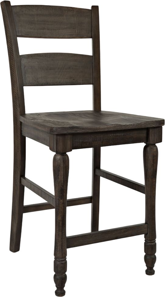 Jofran Inc. Madison County Barnwood Ladderback Counter Stool-0