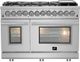 FORNO® Massimo 48" Stainless Steel Pro Style Dual Fuel Range-0