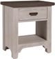 LM Co Home By Vaughan-Bassett Bungalow Home by Ben & Erin Napier Dover Gray/Folkstone 1-Drawer Nightstand-0