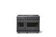 Viking® 7 Series 48" Cast Black Pro Style Liquid Propane Gas Range with 12" Reversible Griddle-3