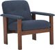 Moe's Home Collection Parker Dark Blue Lounge Chair-0