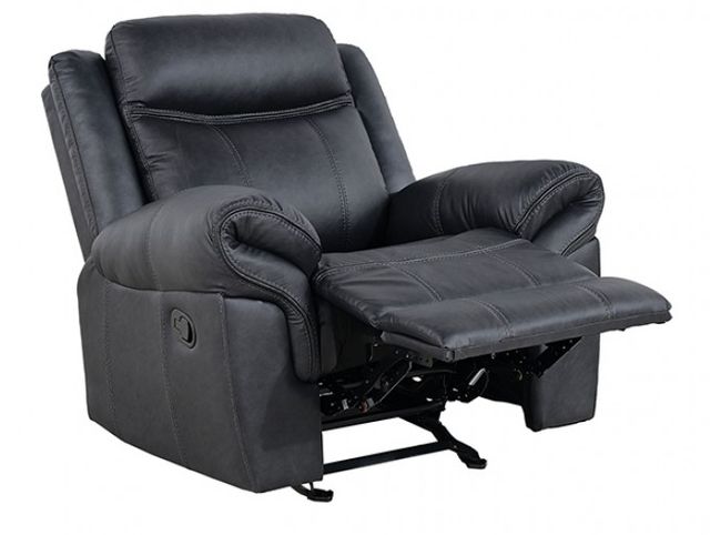 Furniture of America® Agata Black Glider Recliner-0