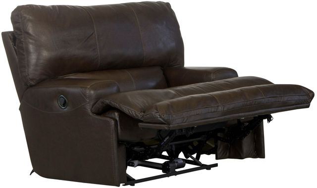 Catnapper® Wembley Chocolate Leather Lay Flat Recliner-1