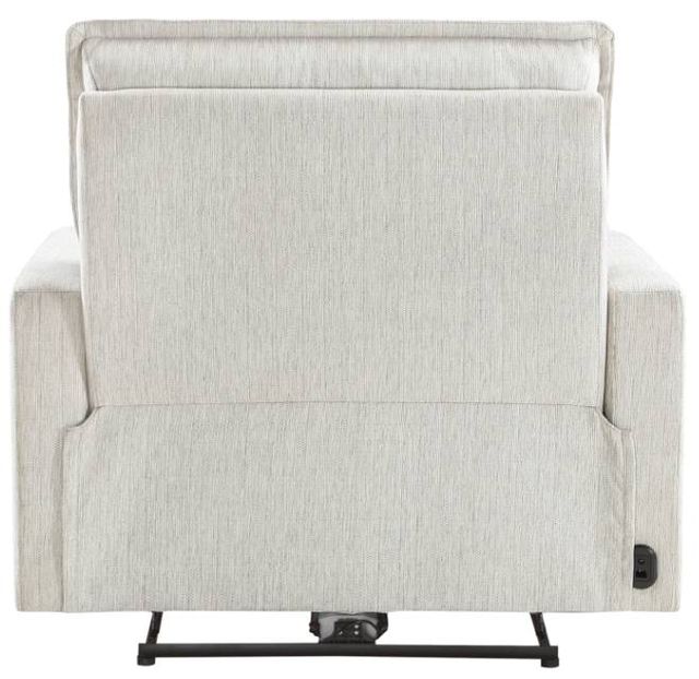 Homelegance® Salida White Power Reclining Chair with Power Headrests-3