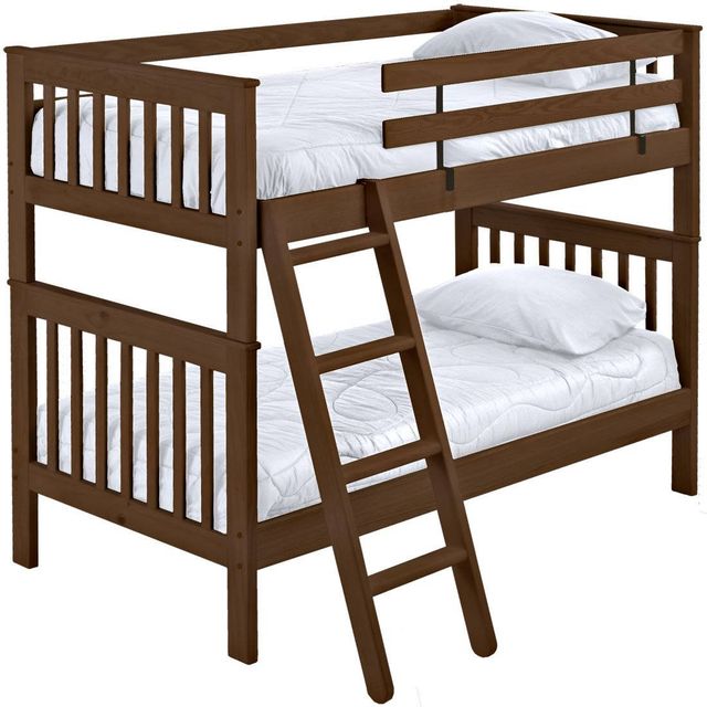 Crate Designs™ Furniture Brindle Twin XL/Twin XL Tall Mission Bunk Bed-0
