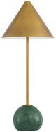 Currey & Company Journey Brass/Green Cordless Table Lamp-1