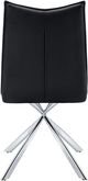 Monarch Specialties Inc. 2-Piece Black/Chrome Starburst Side Chair Set-4