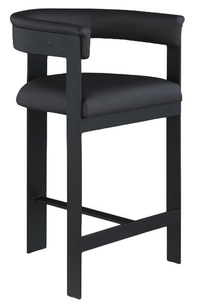 Meridian Furniture Romeo Black/Matte Black Counter Stool-0