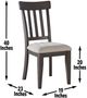 Steve Silver Co. Napa Dusky Cedar/Natural Linen Dining Side Chair-2