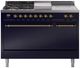 Ilve® Nostalgie II Series 48" Midnight Blue Pro Style Dual Fuel Range-0