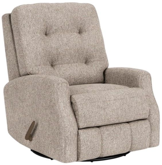 Flexsteel® Devon Silver Overcast Swivel Gliding Recliner-0