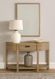 Bernards Trilogy Toffee Curved Console Table-1