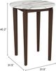 Zuo® Modern Vernon White Bar Table with Walnut Base-3
