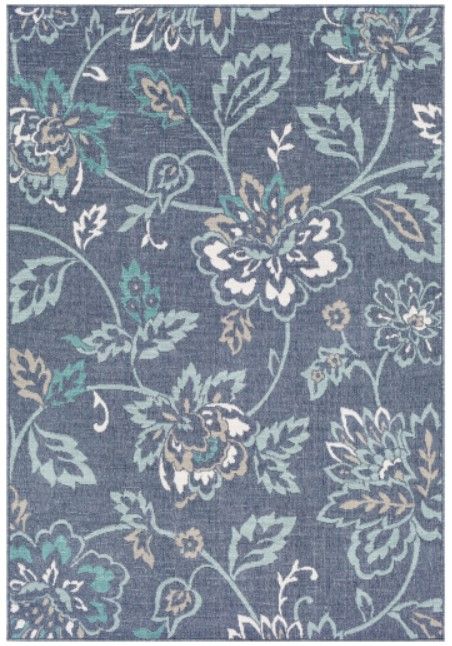 Surya Alfresco Navy/Teal 5'x8' Area Rug-0