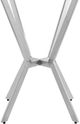 Armen Living Naomi Glass Top Dining Table with Stainless Steel Base -2