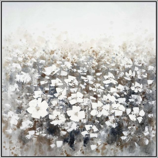 Classy Living Whispering Ivory Meadow Wall Art-0