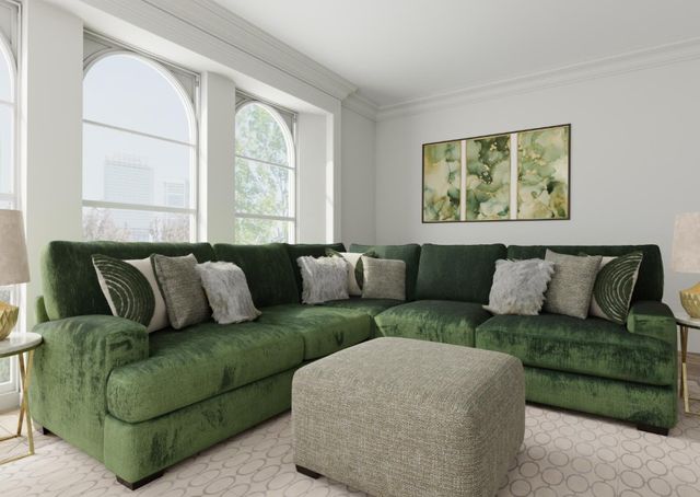 Corinthian Furniture Central Park 2-Piece Pine Modular Sectional-1