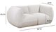 TOV Furniture Arezza Stone White 80" Loveseat-2