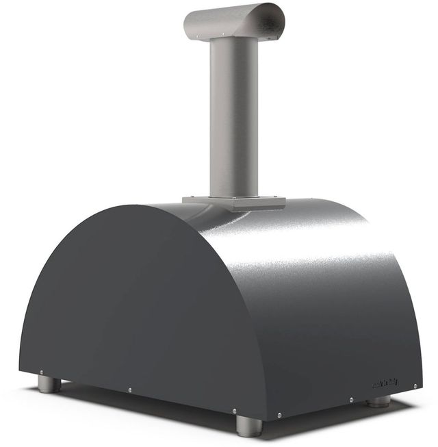 Alfa Moderno 2 Pizze 38" Ardesia Gray Wood Pizza Oven-4