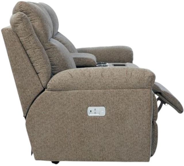 La-Z-Boy® Joel Cocoa Power Reclining Loveseat with Console and Headrest-4