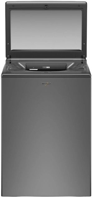 Whirlpool® 5.2 - 5.3 Cu. Ft. Chrome Shadow Top Load Washer with Removable Agitator-2
