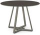 Amisco Customizable Dirk 42" Starstone Glass Top Round Table-0