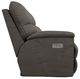 La-Z-Boy® Trouper Gray Leather Power Reclining Loveseat with Headrest-3