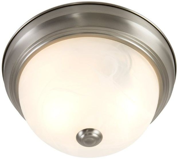 YHD Satin Nickel 2-Light 11" Flush Mount Lighting-3