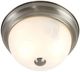 YHD Satin Nickel 2-Light 11" Flush Mount Lighting-3