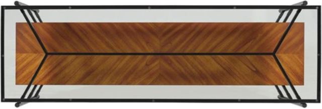 Riverside Furniture Lennox Black/Rosewood Entertainment Console-3