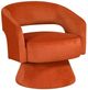 Homelegance® Lavon Orange Swivel Chair-0
