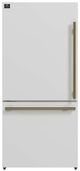 FORNO® Milano Espresso 31 in. 17.2 Cu. Ft. White Counter Depth Bottom Freezer Refrigerator-1