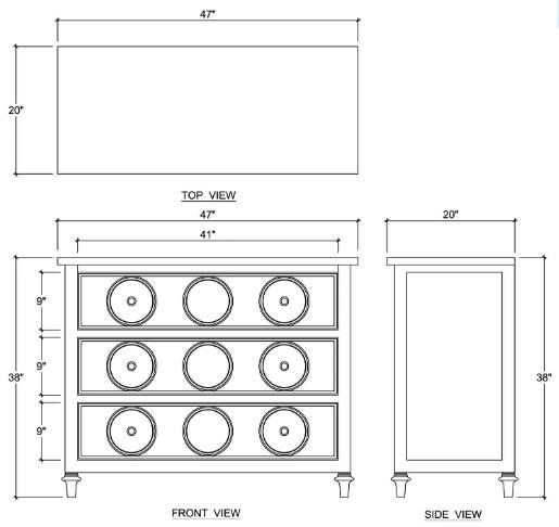 Bramble Customizable Laguna Dresser-2