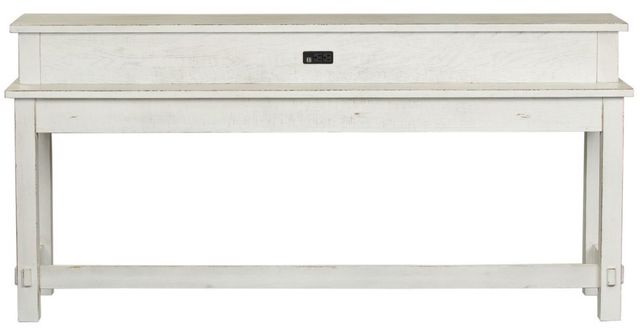 Liberty Furniture Modern Farmhouse Flea Market White Console Bar Table-2